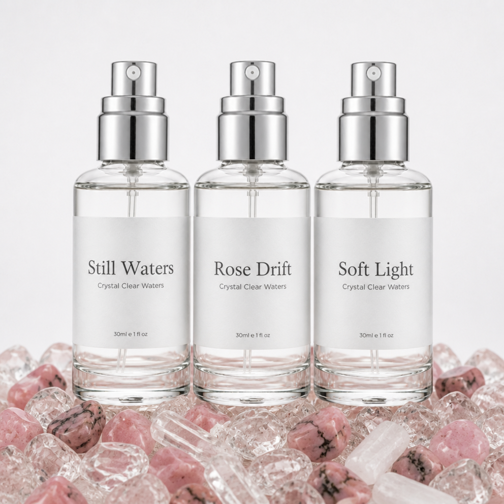The Quiet Trio of three mist bottles