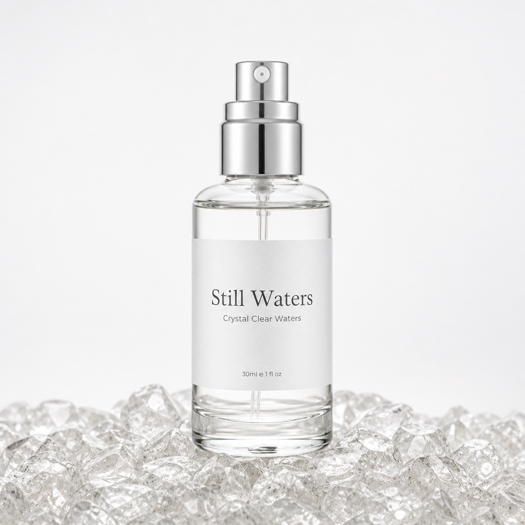 Still Waters atomiser on clear quartz